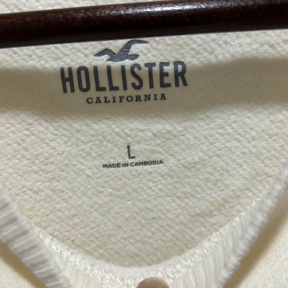 Womens creme Hollister Mushroom sweat shirt size large - Picture 4 of 4